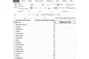 How to use concatenate in Excel