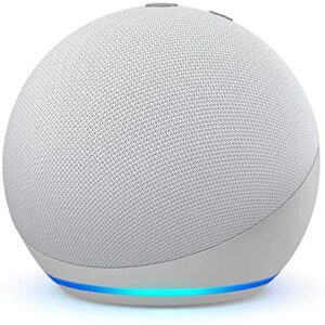 Echo Dot (4th generation) | Smart speaker with Alexa | (Glacia White)