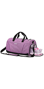 Gym Bag with Shoes Compartment and Wet Pocket,Sports Duffel Bag for Yoga/Swim,Travel Duffle Bag