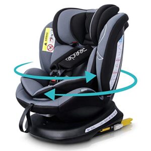 Reecle 360 Swivel Baby Car Seat with ISOFIX
