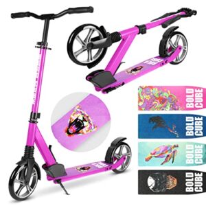 Scooter for Kids Age 8 Years and Up - 2 Wheel Kick Scooter for Adults and Kids - Front Suspension - Foldable & Adjustable - Commuting Scooter for Kids Teens 7-16 yea