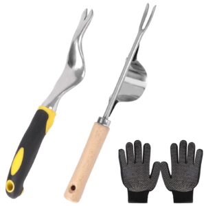 2 Pack Weeder Tool+ A Pair Of Gloves