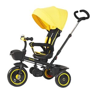 700KIDS Baby Tricycle Kids Push Trike Ride On Stroller With Sun Canopy