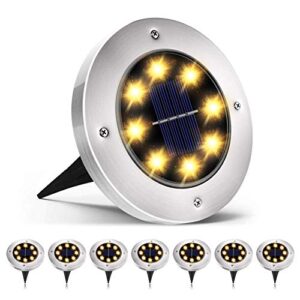 8 LED Solar Ground Lights