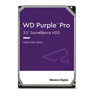 WD Purple Pro 14TB Smart Video 3.5" Internal Hard Drive - Allframe AI - 550TB/yr
