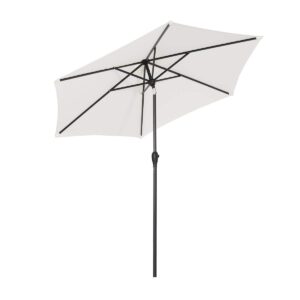Sekey® 9ft / 2.7m Auto Tilt Crank Umbrella Garden Parasol Outdoor Sun Shade for Patio/Beach/Pool Umbrellas Cream
