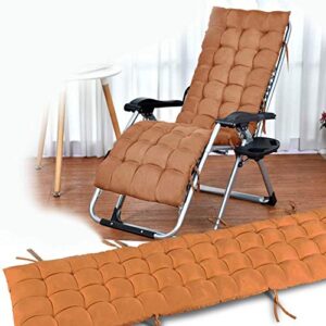 GAOZHEN Zero Gravity Patio Lounger Chair Folding Chair In Garden &Outdoors Recliner Armchair Rocking Chair With Cushions Supports Up To 200kg (Color : Brown)