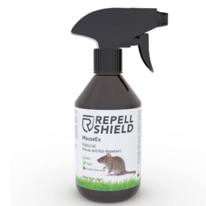 RepellShield Mouse Repellent Spray & Rat Deterrent - A Peppermint Oil Spray: A Natural Mice Repellent & Rat Repellent - Peppermint Spray for Rats - Alternative to Mouse Traps or Mouse Poison