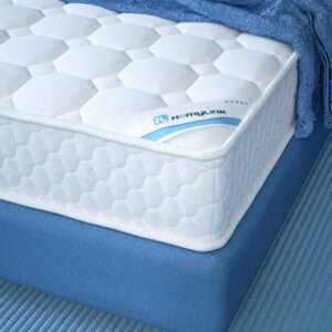 HomyLink Double Mattress Pocket Sprung 3D Breathable Knitting Fabric Sound Proofing Foam Mattresses 22CM Heigh