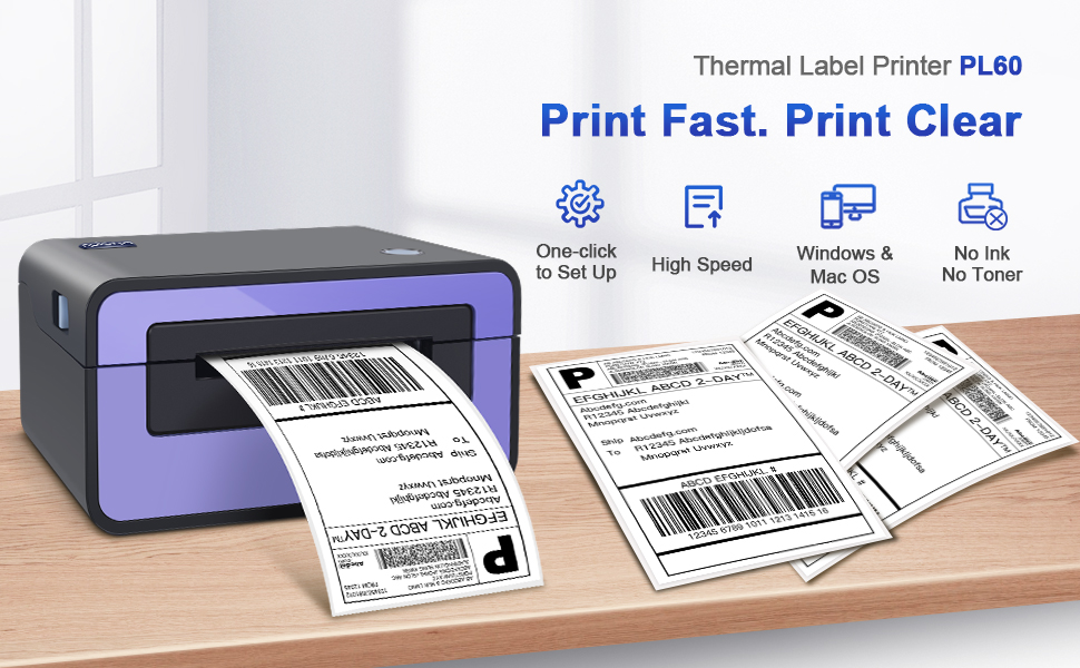 thermal labels polono thermal printer shipping label printer