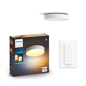 Philips Hue NEW Infuse White and Colour Ambiance Smart Ceiling Light [Medium - White] with Bluetooth. Works with Alex