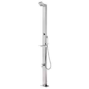 Tidyard Garden Shower Outdoor Shower for Swimming Pool or Other Outdoor Living Areas 220 cm Stainless Steel