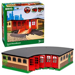 BRIO World Grand Roundhouse for Kids Age 3 Years Up - Compatible With All BRIO Railway Train Sets and Accessories