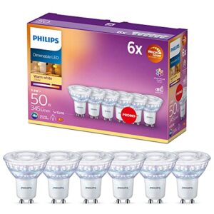 Philips WarmGlow 6 Pack Dimmable [GU10] LED Light Bulbs