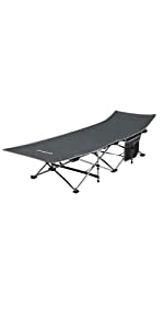 KingCamp Folding Camping Cot Bed 10 Legs Super Stable
