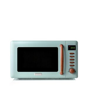 Haden Dorchester Sage Green Microwave With Wood Effect Finish