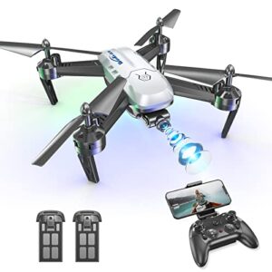 Drone with Camera for Adults - 1080P HD Long Distance RC Quadcopter Equipped w/2 Batteries