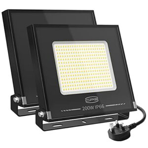 CP3 200W LED Outdoor Floodlight 2 Pack