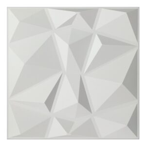 Art3d Textures 3D Wall Panels White Diamond Design 50 * 50cm(12 Pack)