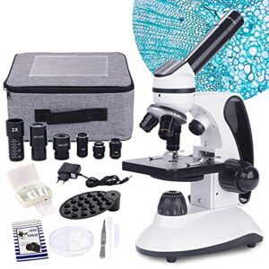 Monocular Microscope 40X-2000X Magnification for Students Adults