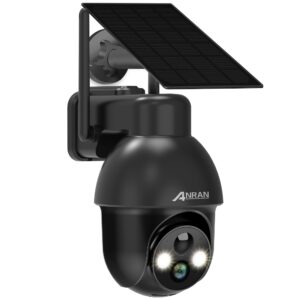ANRAN 2K Solar Security Camera Outdoor Wireless with 360° View