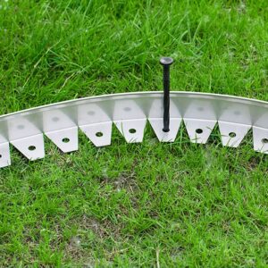 Lawn Edging Border 2/3/4inch Tall Metal Landscape Edging Kit With Stakes Nails