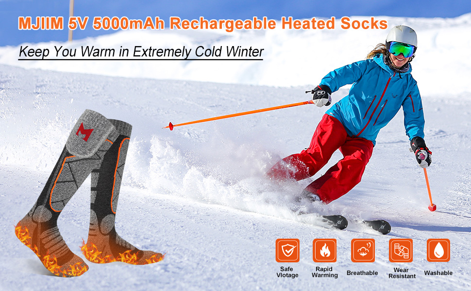 Rechargeable Heated Scoks