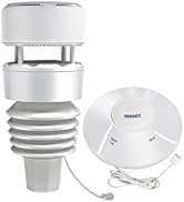 ECOWITT Weather Stations, 7-in-1 Outdoor Sensor Array Wireless Weather Station with Solar Powered...