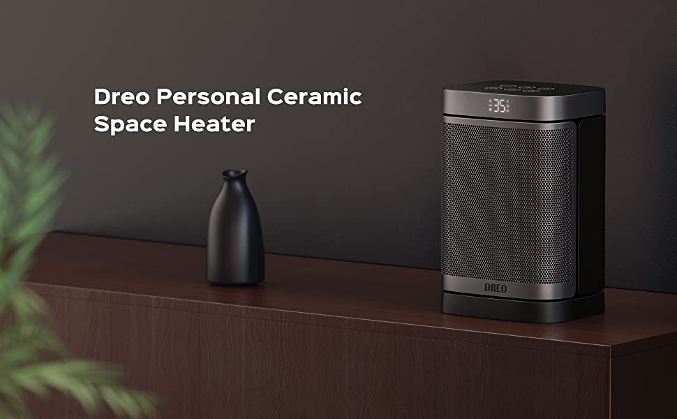 DREO Desk Space Heater is portable and compact, suitable for all family deco.