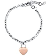 MVMT Women's Heartlock Bracelet Collection Bracelet Rose Gold - 28200183