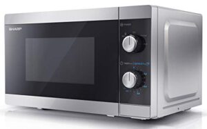 SHARP YC-MS01U-S 800W Solo Microwave Oven with 20 L Capacity