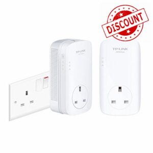 TP-Link TL-PA9020PKIT 2-Port Gigabit Passthrough Powerline Starter Kit