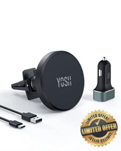 YOSH Mag-Safe Car Charger Mount Air Vent