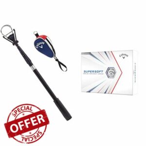 Callaway Men's Telescopic Ball Retriever Black 6 ft