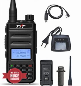T Y T TH-UV88 walkie talkie large range two-way portable radio 1400 mAh dual band rechargeable battery 200 channels