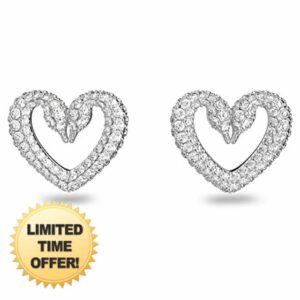 Swarovski Heart Stud Earrings