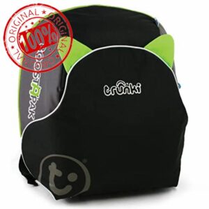 Trunki BoostApak | Kid's Travel Backpack and Portable Child Car Booster Seat | Group 2-3 | Ages 4 – 12 Years (Green)