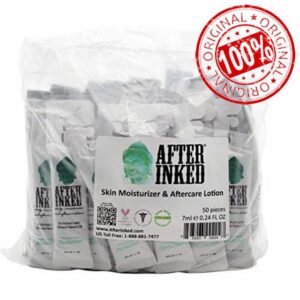 Vegan Tattoo Aftercare Lotion by After Inked. Best for new tattoos