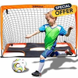ezmove Football Goal Portable Football Net Goals Post for Kids Garden Training Equipment Gifts