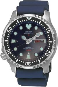 Citizen Men's Analogue Automatic Watch with a Rubber Band Promaster Marine