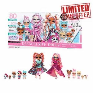 LOL Surprise Fashion Show Mega Runway - 4-In-1 Playset with 80 Surprises Including 12 Dolls