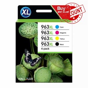 963XL 3YP35AE remanufactured ink cartridges multipack compatible for HP 963 XL OfficeJet Pro 9010 9012 9013 9020 9014 9022 9025 9019 9015 9018 9016 9018 9026 9028(4 Pack