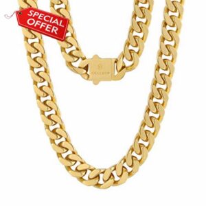 KRKC&CO Men Chain Cuban Link Chain