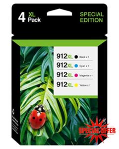 912XL Ink Cartridges 912 XL Cartridges Replacement for HP 912XL Ink Cartridges Multipack Compatible for HP OfficeJet Pro 8024 8022 8025 8020 OfficeJet 8010 8012 8015 8014 (Black/Cyan/Magenta/Yellow)