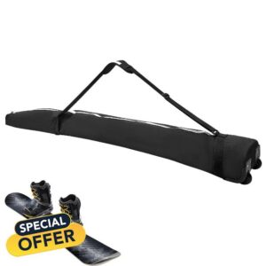 LUGU Snowboard Travel Bag - Wheeled Snowboarding Bag with 360°Fully Padded Protection - Foldable Snowboarding Gear Fits Board