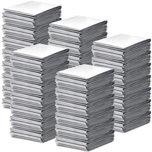 Emergency Thermal Blanket Foil Blankets Emergency Mylar Thermal Blankets Silver Foil Survival Equipment Space Blanket Survival Kit for Outdoors Marathons Camping Hiking Survival First Aid (200 Pack)