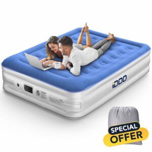 iDOO King Size Air Bed with Built-in Electric Pump and Pillow