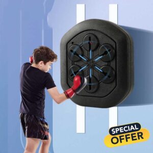 Lighted Music Boxing Machine Wall Mounted