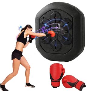 GAOSJX Wall Mounted Boxing Workout Dual Bluetooth Music Boxing Training Machine Sanda Electronic Sound Effect Target Decompression Ability Exercise Body Entertainment Black
