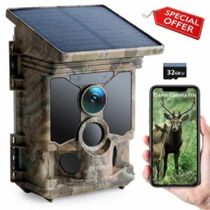 CEYOMUR Solar Wildlife Camera 4K 30fps